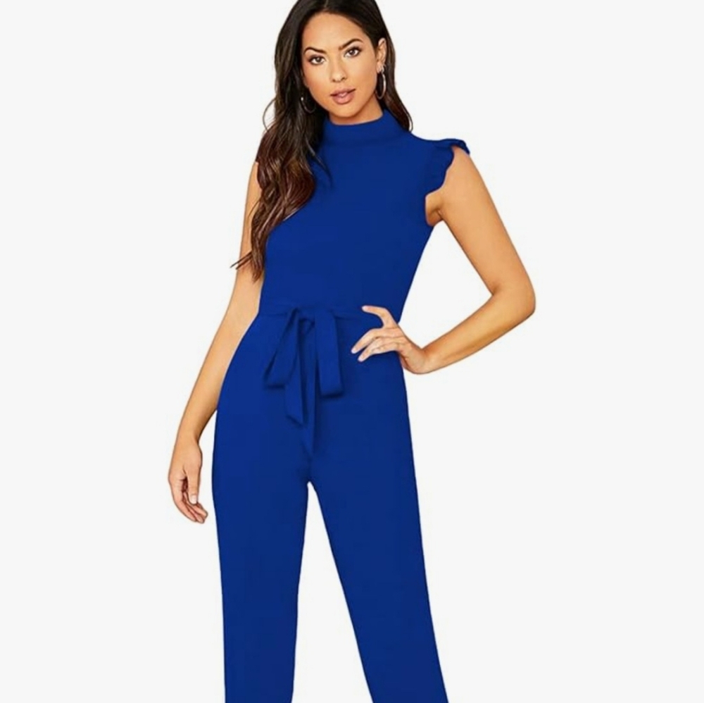 WDIRARA Royal Blue Jumpsuit